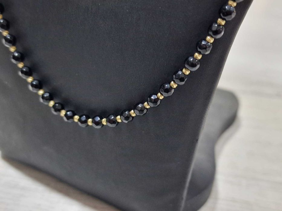 Гердан със златни звена 14К 585 / мъниста / 14.13 гр