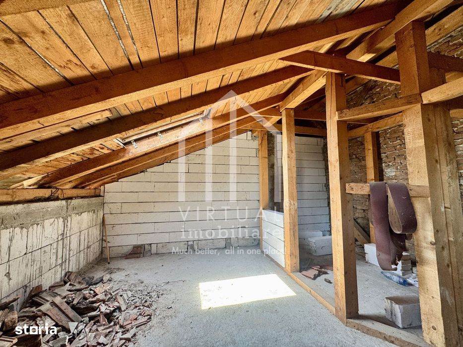 Apartament la casa, 2 camere+mansarda, 70mp utili, Terezian