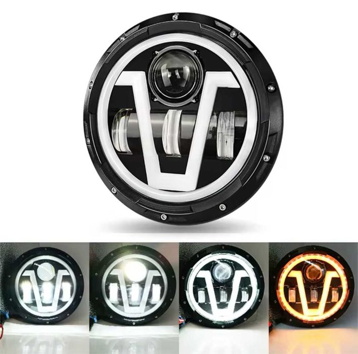 200W Универсални 7 Инчови Диодни Фарове за Lada Niva Nissan Terrano