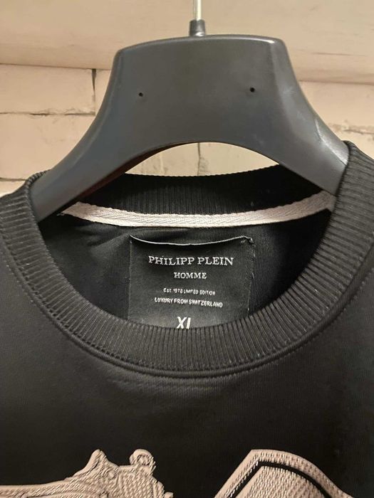 Черен суитшърт PHILLIP PLEIN, L размер