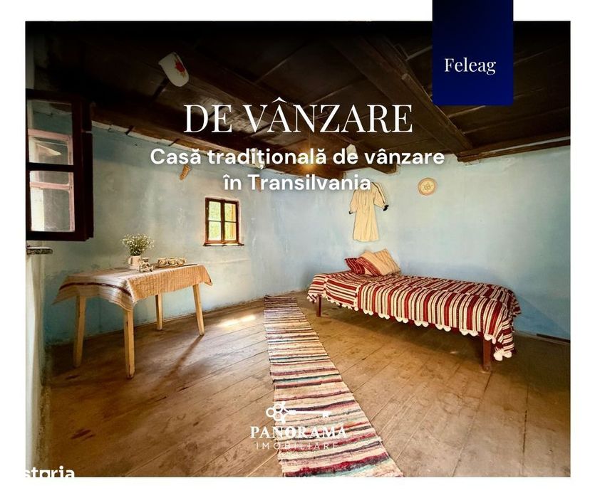 Casă tradițională de vânzare în Transilvania – gospodărie autentică