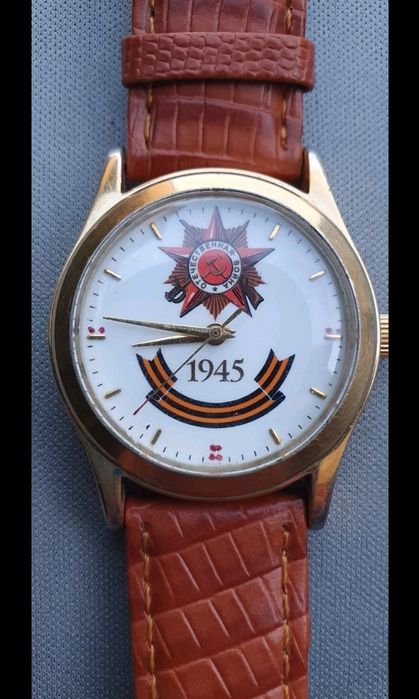 Ceas de mana rusesc Patriotic War Molnija, mecanic, functioneaza perfe