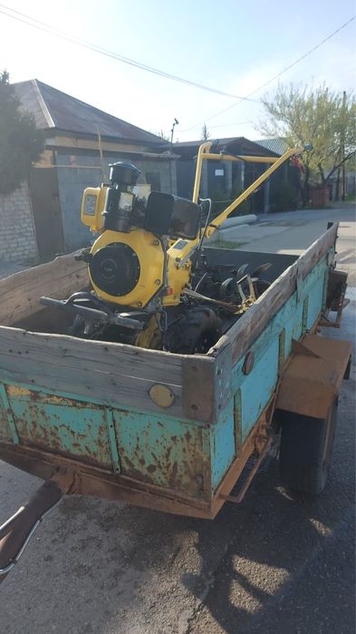 Вспашка земли мотоблокам