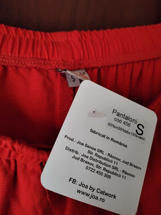 Pantaloni Nomad roșii de la Joa, mărimea S