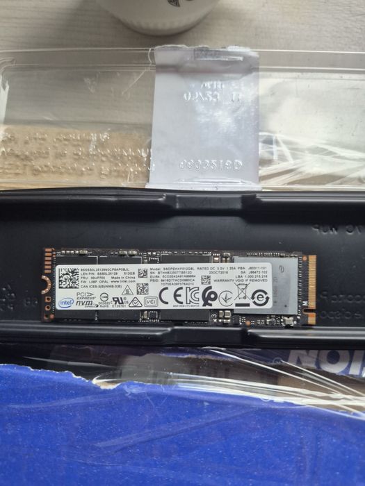 SSD NvMe intel 512gb 90% health