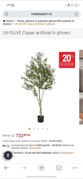 Planta artificiala maslin