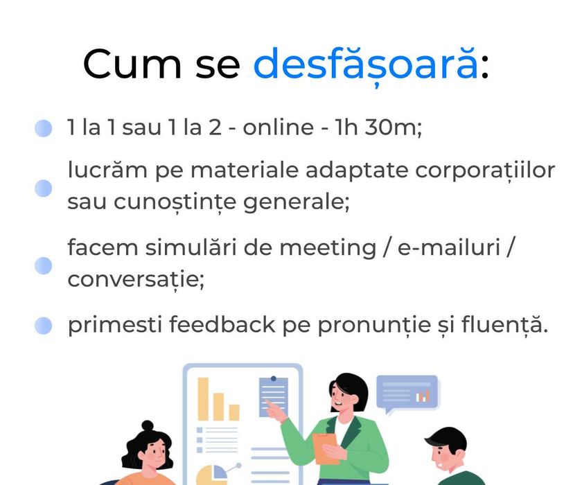 Meditații Engleză Online - Folosită în Corporații, Business sau Conversațional.