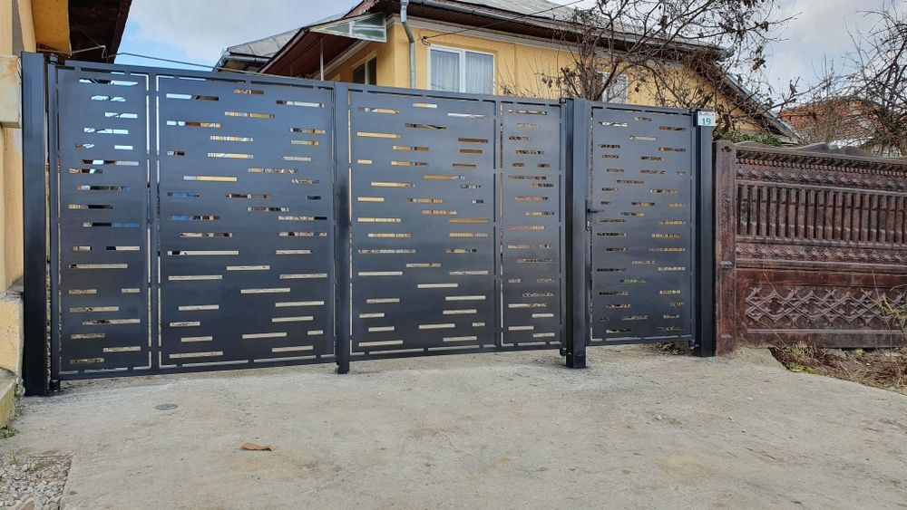 Porti,panouri gard,balustrade din tabla decupata cu plasma cnc