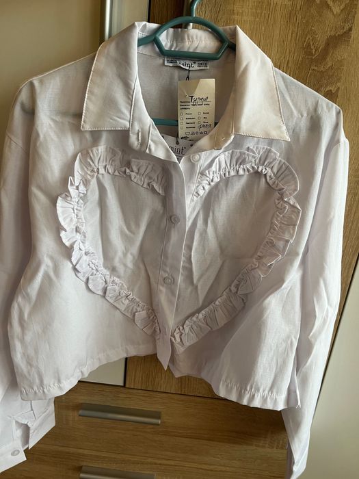 Елегантна бяла риза-НОВА!