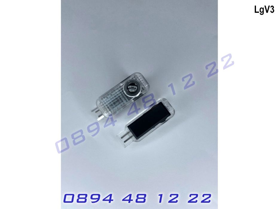 LED ЛЕД Светещо Лого Проектор Врата Автомобил Кола Проектори VW Golf