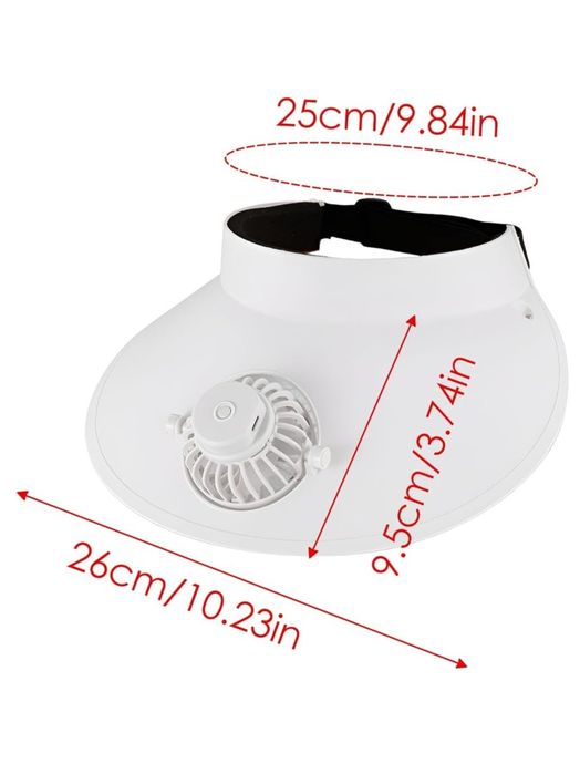 Mini Ventilyatorli Quyoshdan Himoya Kepka – USB zaryadli, sovutuvchi y
