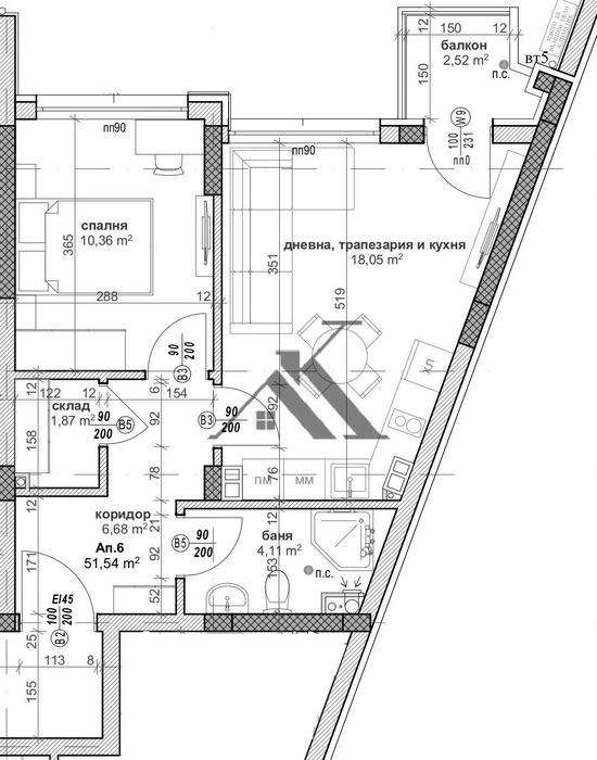 Продава се Двустаен апартамент в Велико Търново, Картала - 51 кв.м за 1559 €/кв.м - Снимка #7