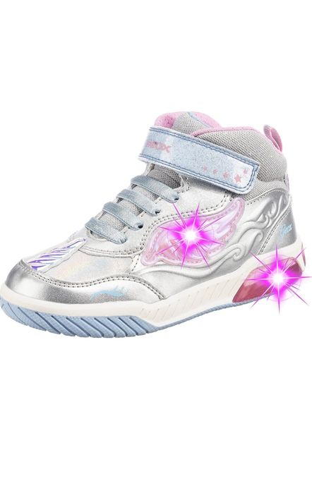 Sneakers Adidași Geox argintiu/ roz unicorn 26