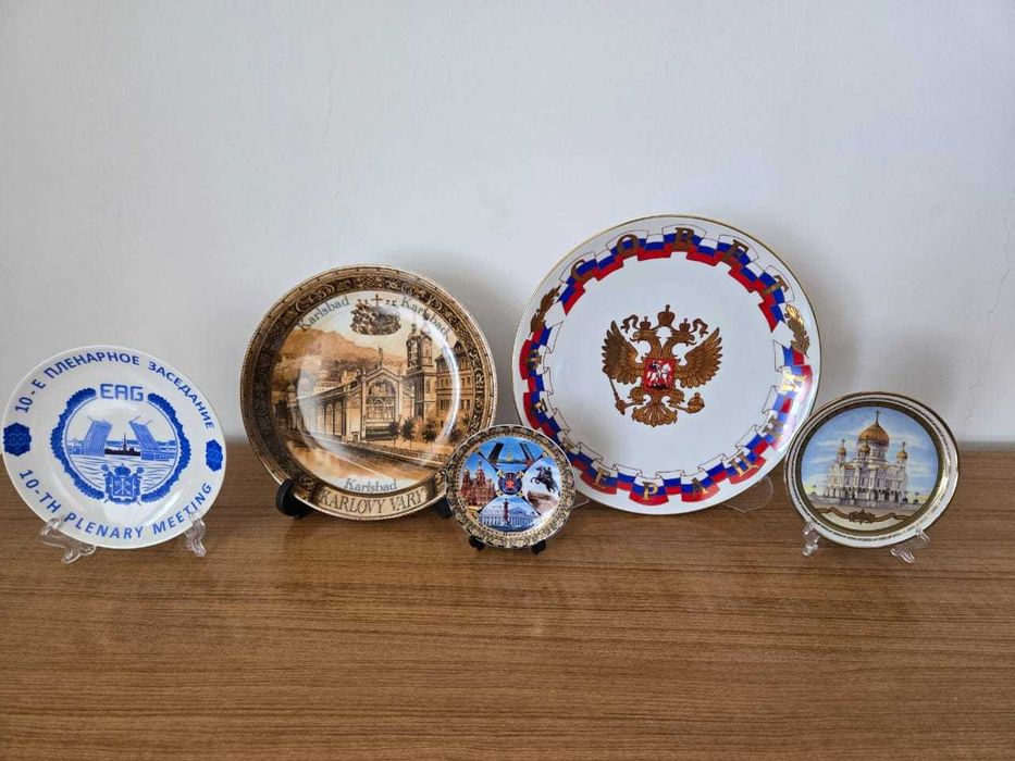 Тарелки фарфоровые с видами: