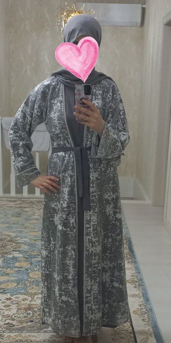 Дубай абая,  хаммаси енги шарфи билан