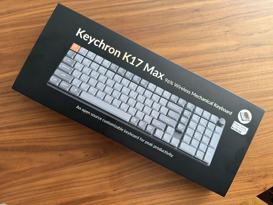 Keychron K17 Max 96% – tastatură mecanică wireless, FULL BOX, Brown tactile