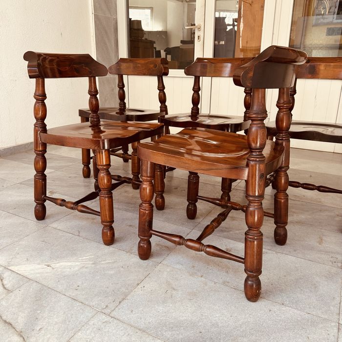 Масивни италиански дървени столове – Rustic / Country стил