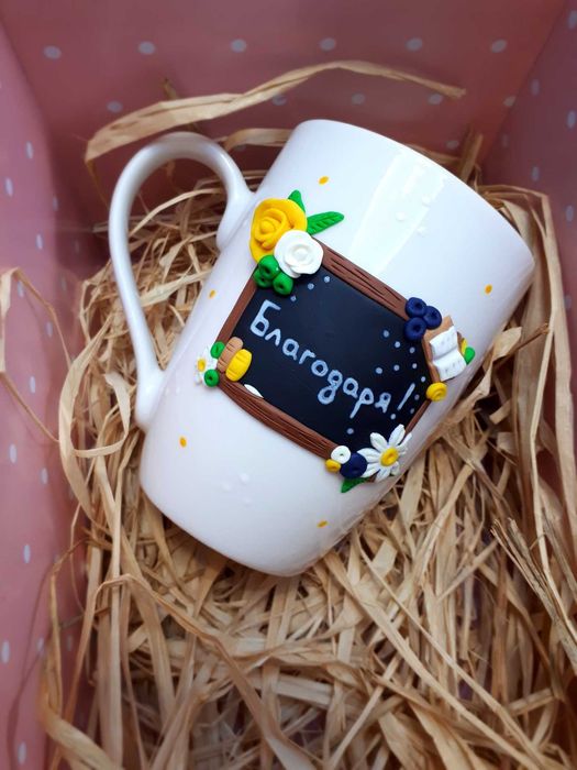 Ръчно изработени чаши от полимерна глина