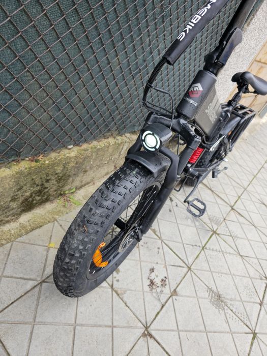 Електрически Алуминиев Fat Bike мекица с двойно окачване палец за газ  Сгъваем велосипед Same bike