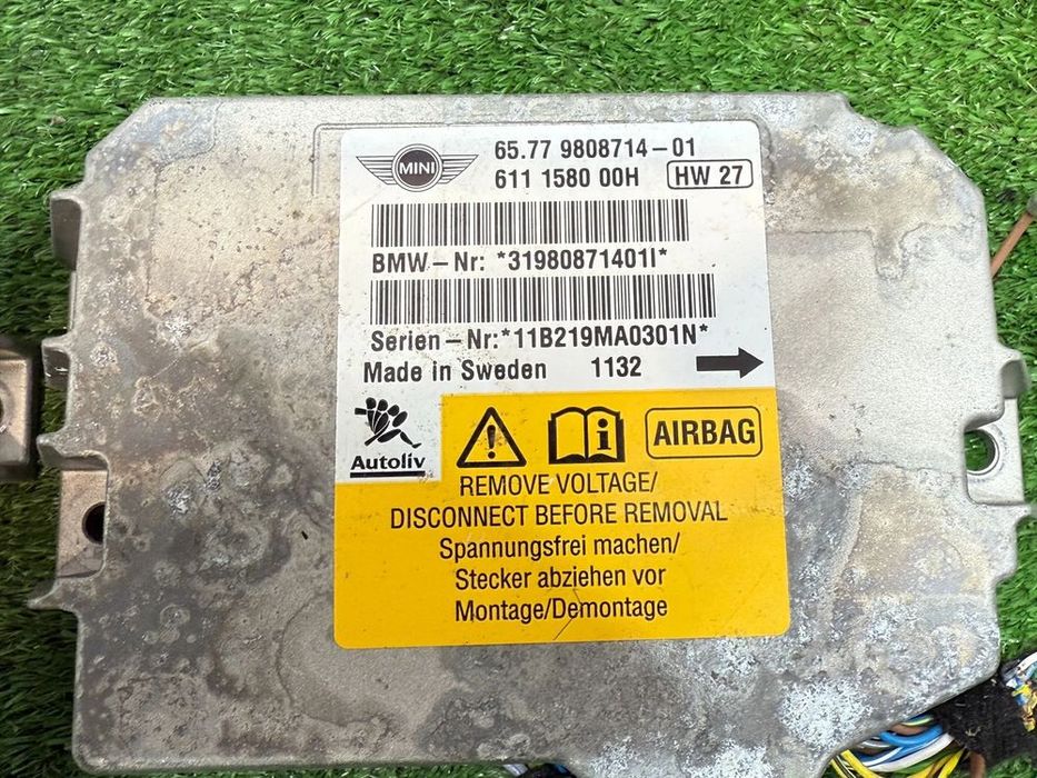 AIRBAG CALCULATOR (2 BUC. ) MINI ONE F55 F56 1.4 BENZINA 2009 2006-2010 / MINI COOPER CLUBMAN R55 1.6 DIESEL 2011 2005-2009 COD OEM 6577980871401 6577