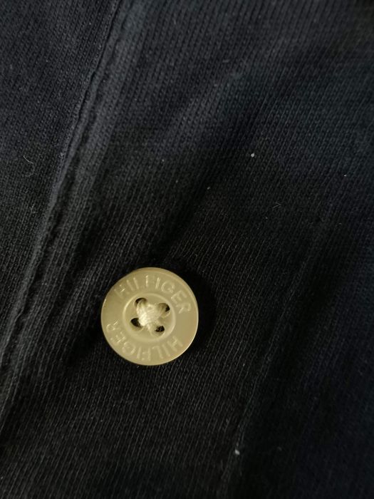 TOMMY HILFIGER - Tricou albastru guler polo