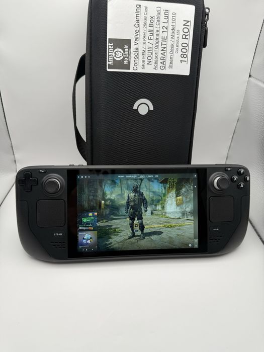 Consola Valve Gaming NOU!!! 64GB / 16GB RAM / 256GB Card Garantie 1An.