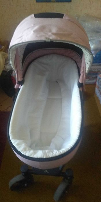 Комбинирана детска количка 3в1 Лорели Crysta розова