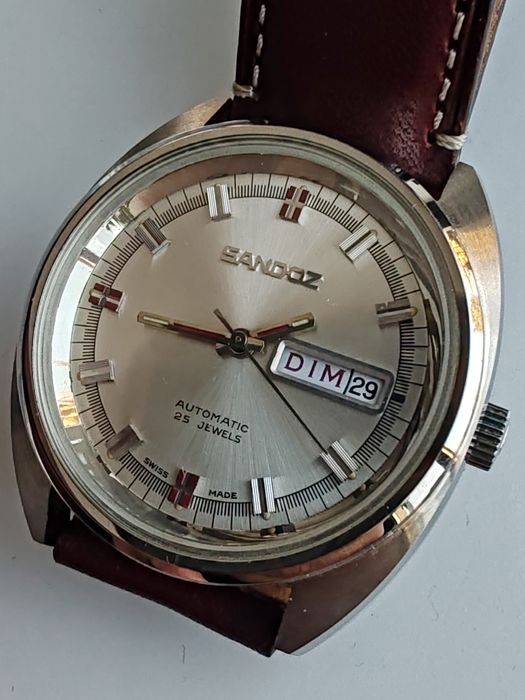 Ceas Sandoz Automatic Calendar New Old Stock 38 mm