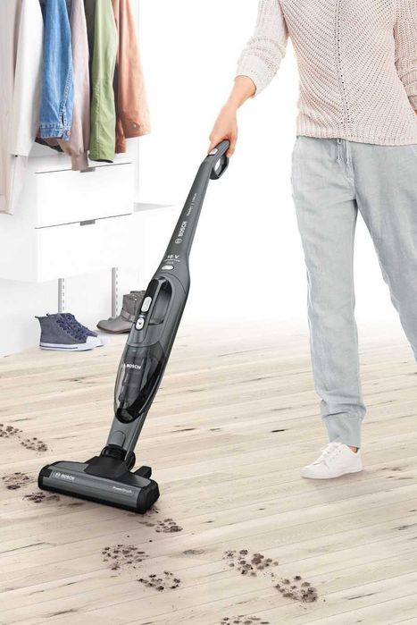 Мощна Безкабелна прахосмукачка BOSCH- 2 in 1 ,Li-ion 40мин.