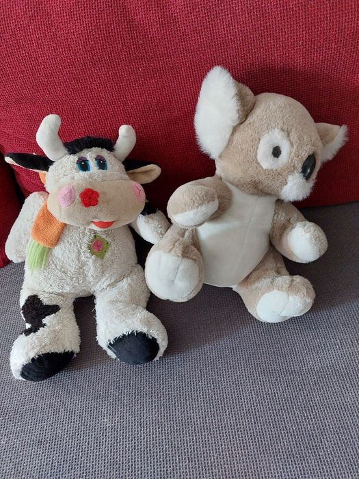 Плюшени играчки кравичка и мече