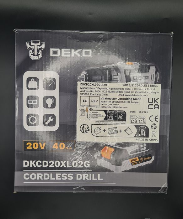 DEKOPRO 20V Șurubelniță Electrică + Accesorii – Baterie Inclusă