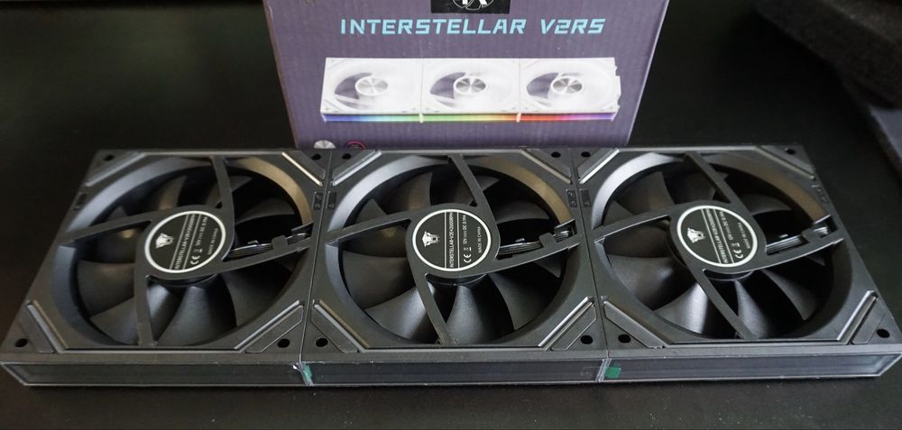 Ventilator PC TZMRIT Interstellar-V2RS Daisy Chain Black - 3 pack