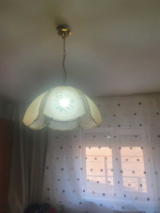 Vand set candelabru-veioza vintage, in stare buna.