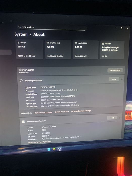 Chuwi Herobox Pro N4500