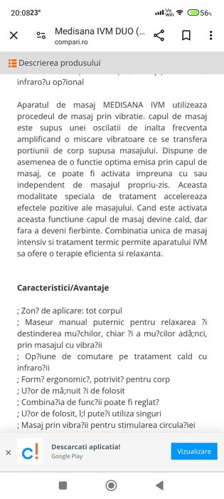 Aparat masaj Medisana