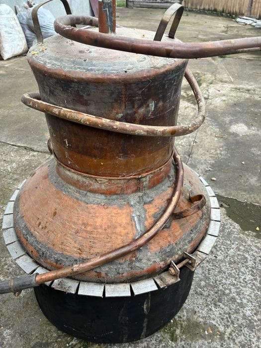 Cazan de țuică din cupru alimentar, 85 litri