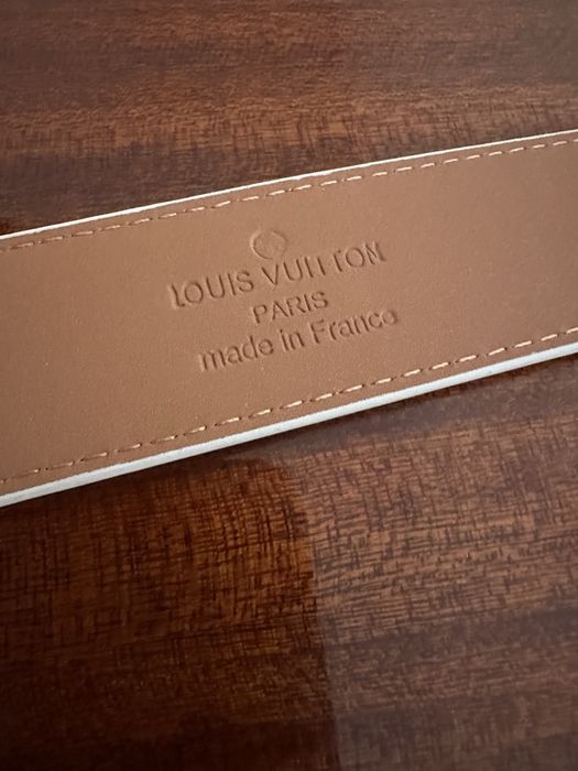 LV belt white  110cm (usor negociabil )