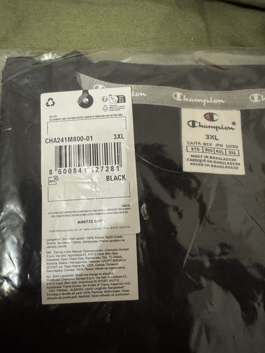 Tricou champion 3xl slim fit
