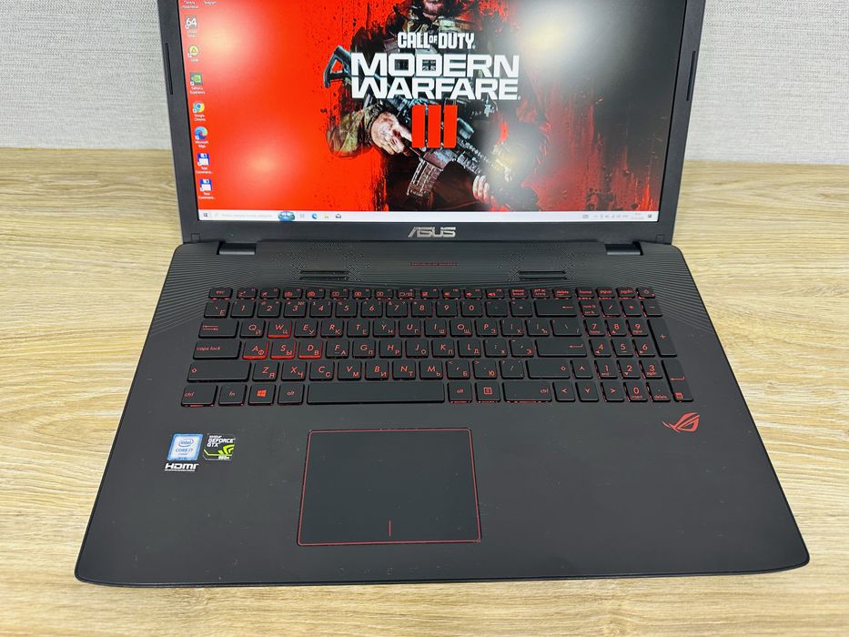 ASUS ROG Core i7-8 Ядерный, Мощный, Топ Игравой ноутбук для Игр и IT