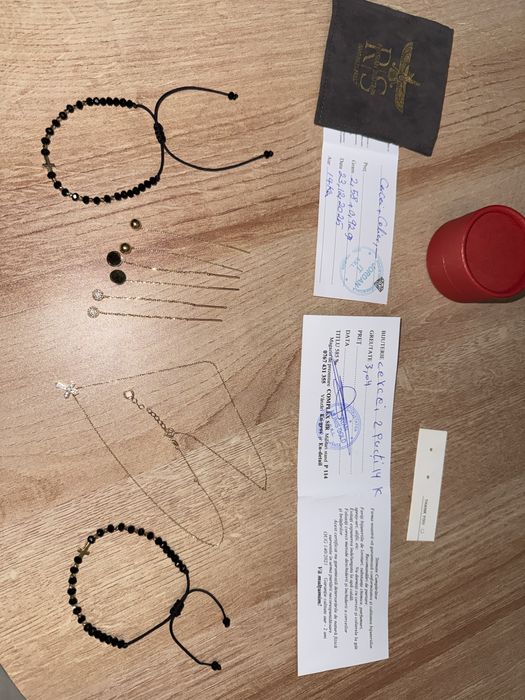 Vand cercei, colier si bratara aur