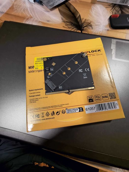 MXM to NVMe adaptor de la Delock
