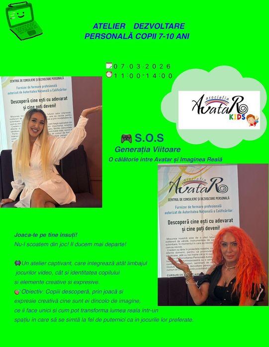 Atelier Dezvoltare Personală Copii 7-10 Ani - 07.03.2026