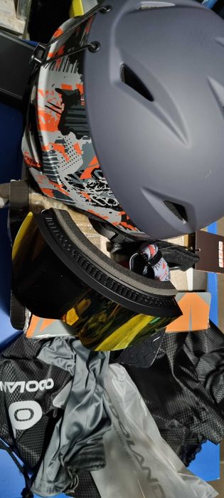 Set NOU Casca + Ochelari Schi Odoland - Marimi L  si M - UV400