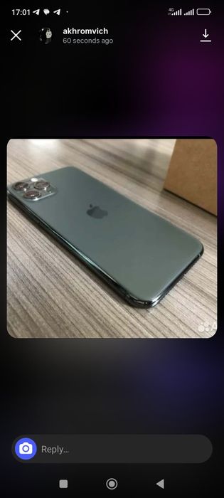 iPhone 11 pro   kafolat  beriladi