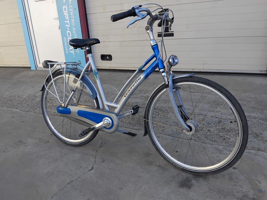 Vând bicicleta gazele din aluminiu pentru damă