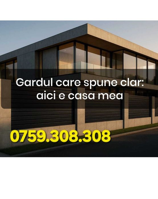 Porti si garduri moderne din aluminiu