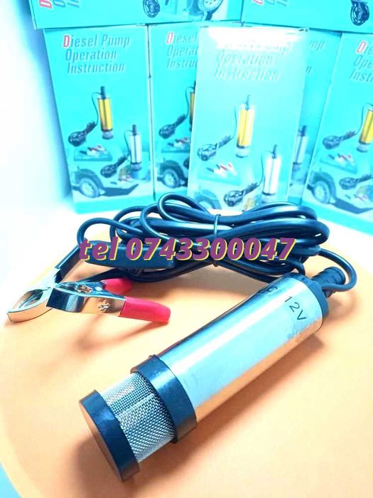 Unitate Transfer Orice Lichid 12V Submersibila Pt. Transfer Motorina Lichide 12V Pentru Transfer Combustibil Si Motorina Alimentare 12V Auto Reducere