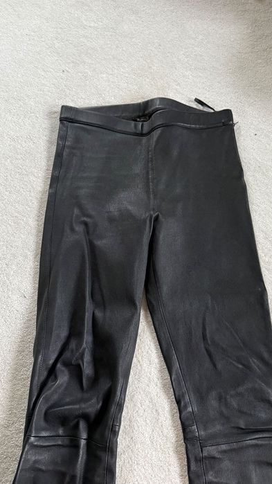 Massimo Dutti кожен skinny панталон, размер М