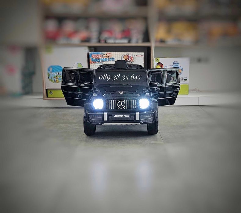 ТОП ЦЕНА!НОВО!Акумулаторен джип Mercedes G63 AMG с 12V,МЕКИ ГУМИ,USB