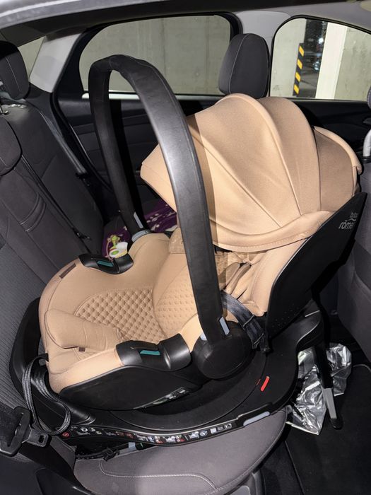 Vand scaun auto Britax Römer tip scoica 0-15 luni cu baza isofix inclusa, baby-safe pro, warm caramel